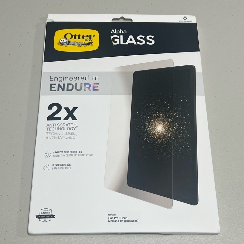 🆕 OtterBox Alpha Glass Screen Protector for IPad Air (4th & 5th Gen) - Clear